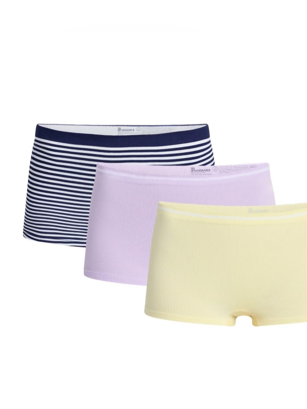 No Boundaries Ladies 3-Pack Seamless Boyshorts